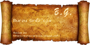 Burzu Grácia névjegykártya